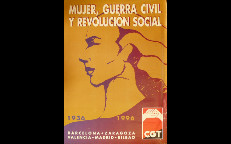 affiches femmes et guerre d'Espagne, CGT espagnole, 1996 